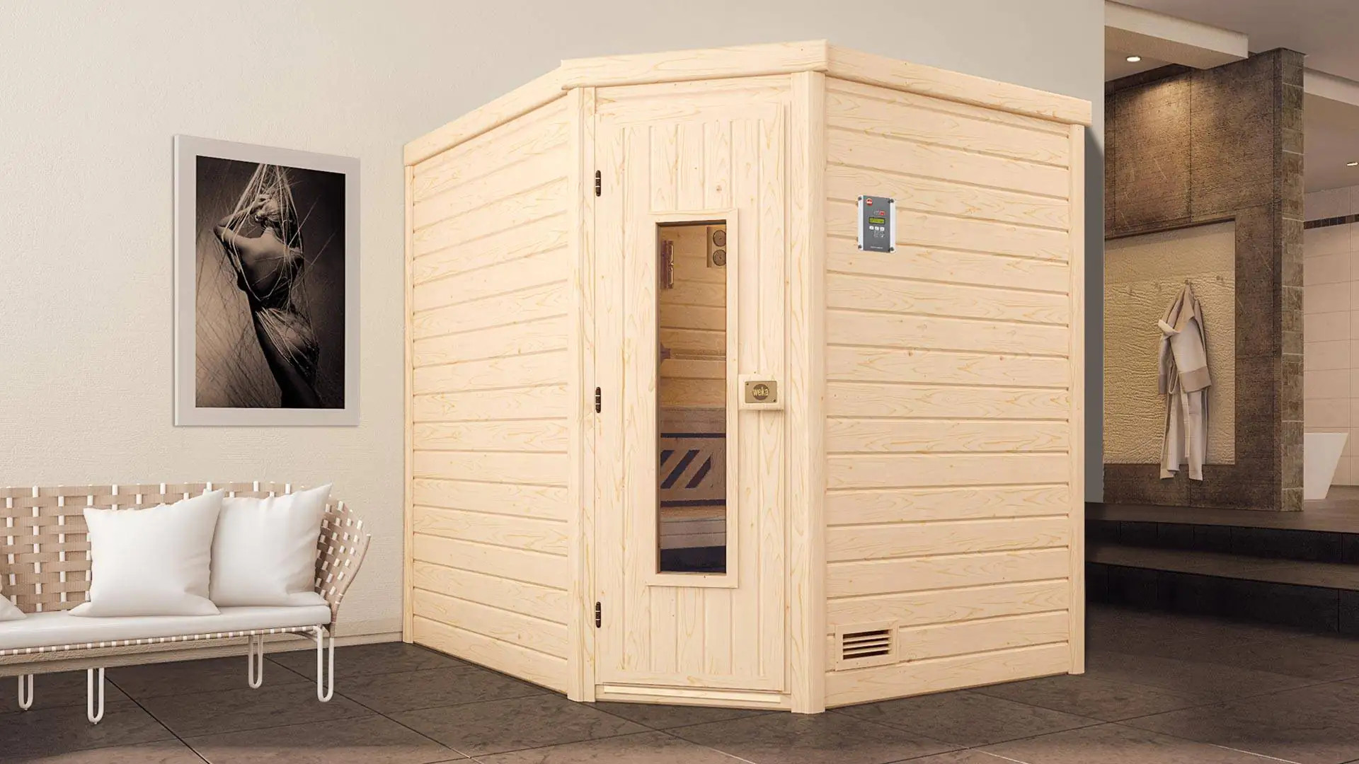 Weka Premium Massivholz Sauna Turku Gr Sparset Kw Os Kaufen