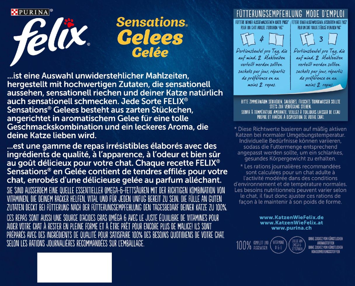 Felix Sensations Gelees Geschmacksvielfalt Aus Dem Wasser X G