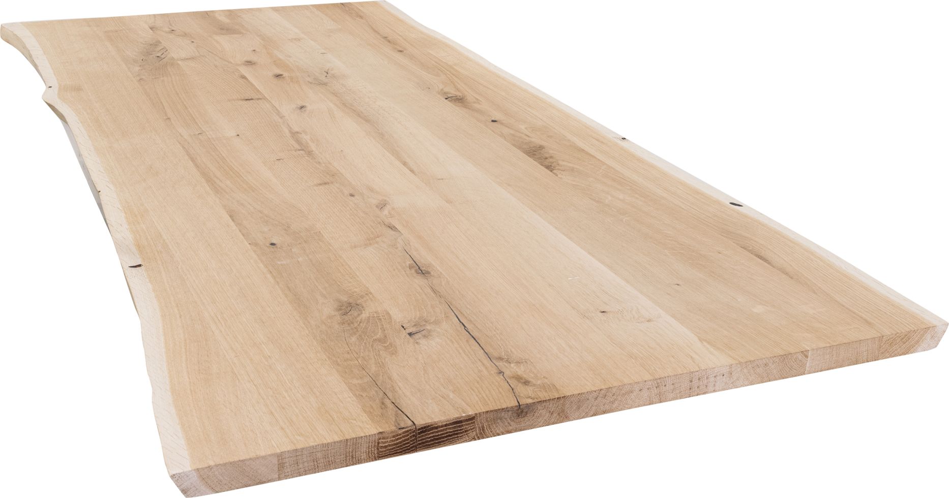 Tischplatte Live Edge Eiche Massiv Mit Waldkante X Cm Mm