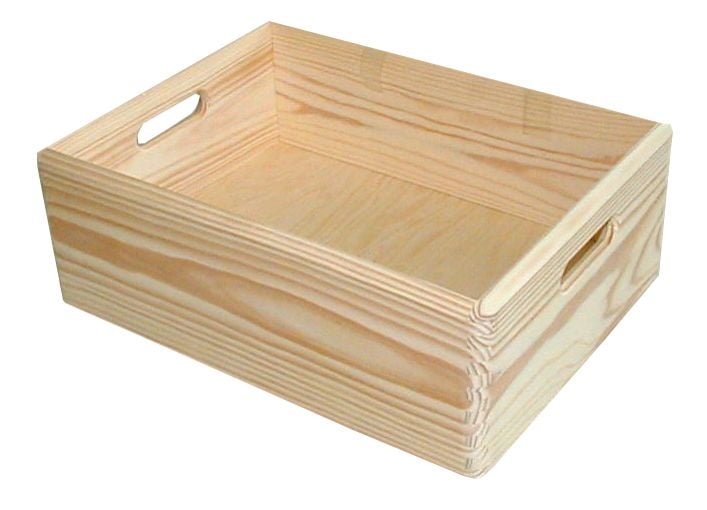 Stapelbox Holz Gr M 30 X 40 X 13 5 Cm L X B X H Kaufen Globus Baumarkt