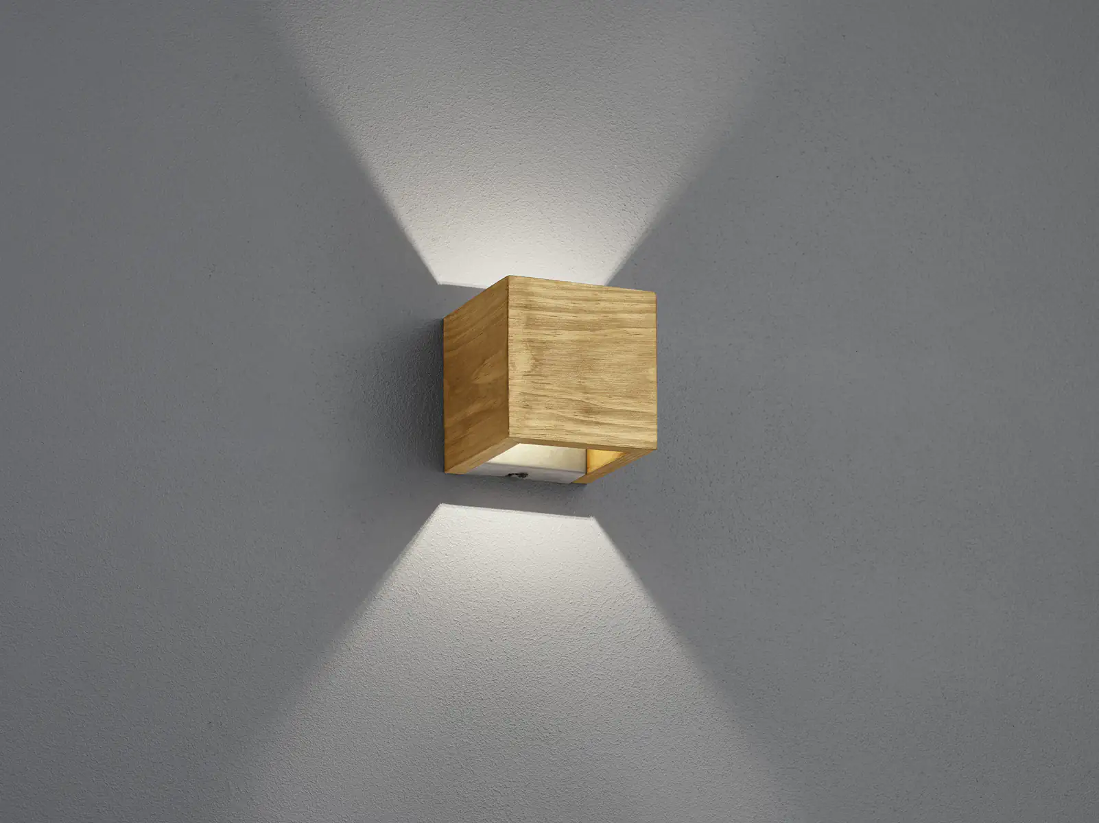 Trio Leuchten | nickel & Brad kaufen Baumarkt Up- Holz LED-Wandleuchte antik Globus Downlight