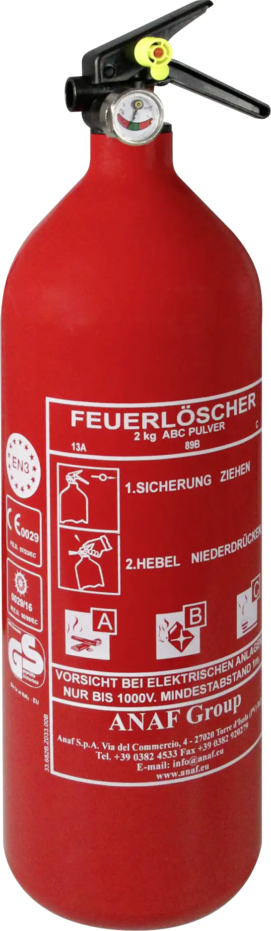 Feuerlöscher Auto, ABC, Pulver, 2kg, 18,99 €