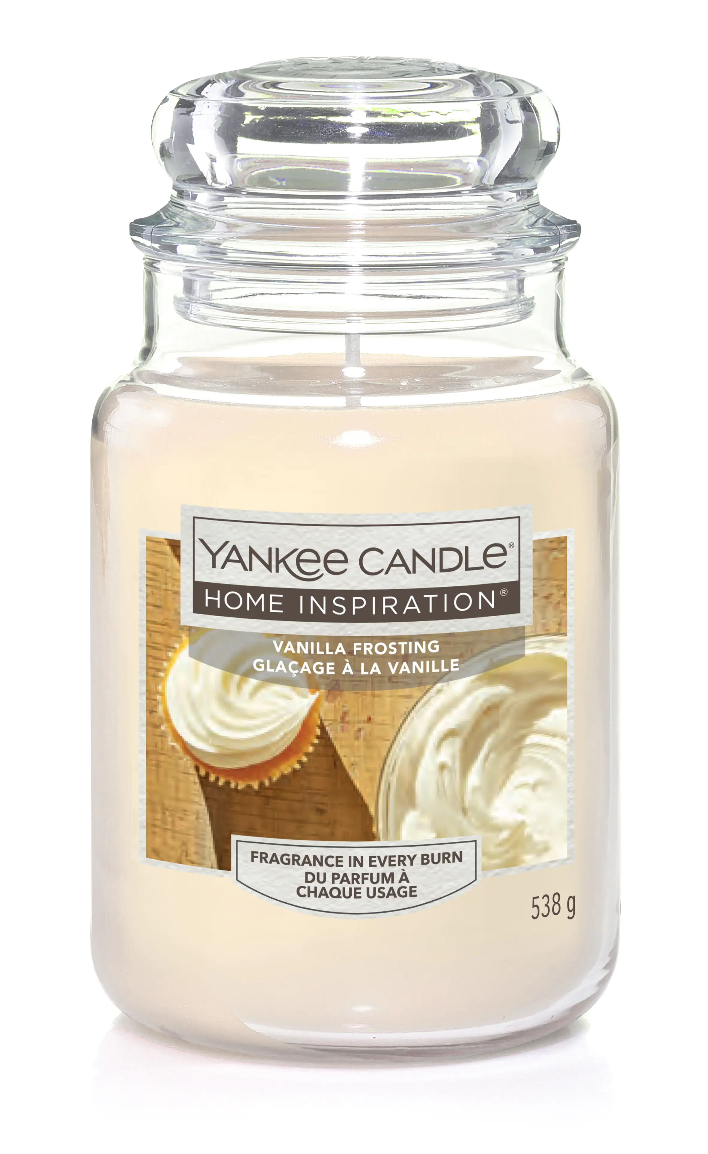Yankee Candle Duftkerze Großes Glas Vanilla Frosting 538 g, creme