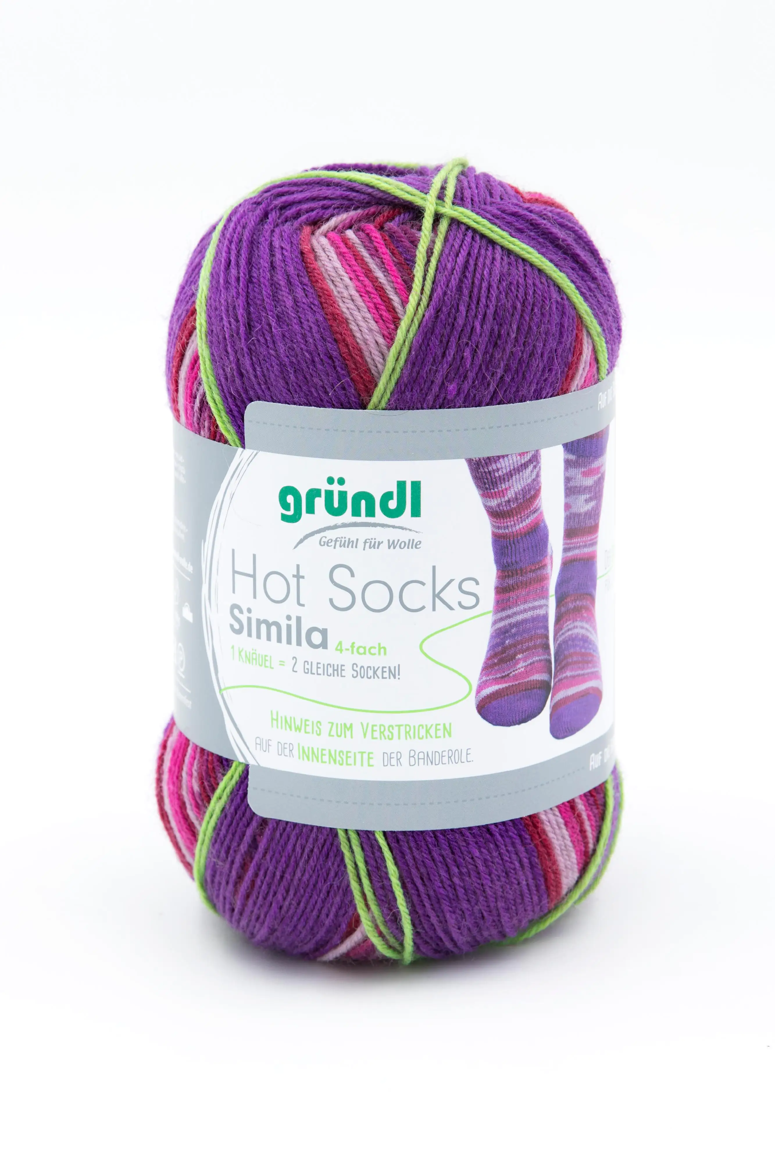Gründl Sockenwolle Globus Socks violett-lila-flieder-fuchsia-rost Hot kaufen Simila 100 g | Baumarkt