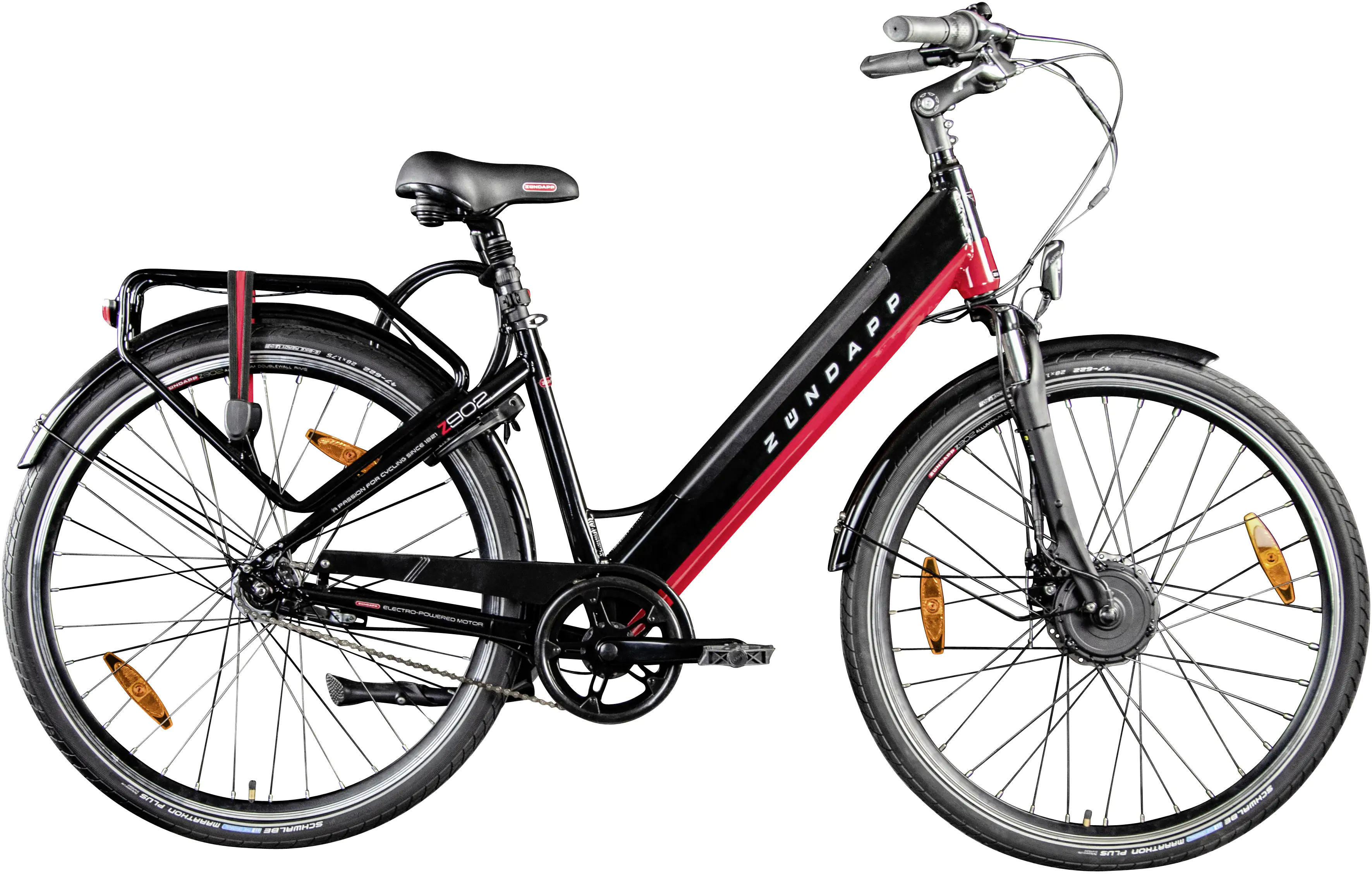 Zündapp E-Bike City Z902 700C 48 | Zoll RH Baumarkt Globus 7-Gang kaufen schwarz cm Wh 417 VM 28 rot