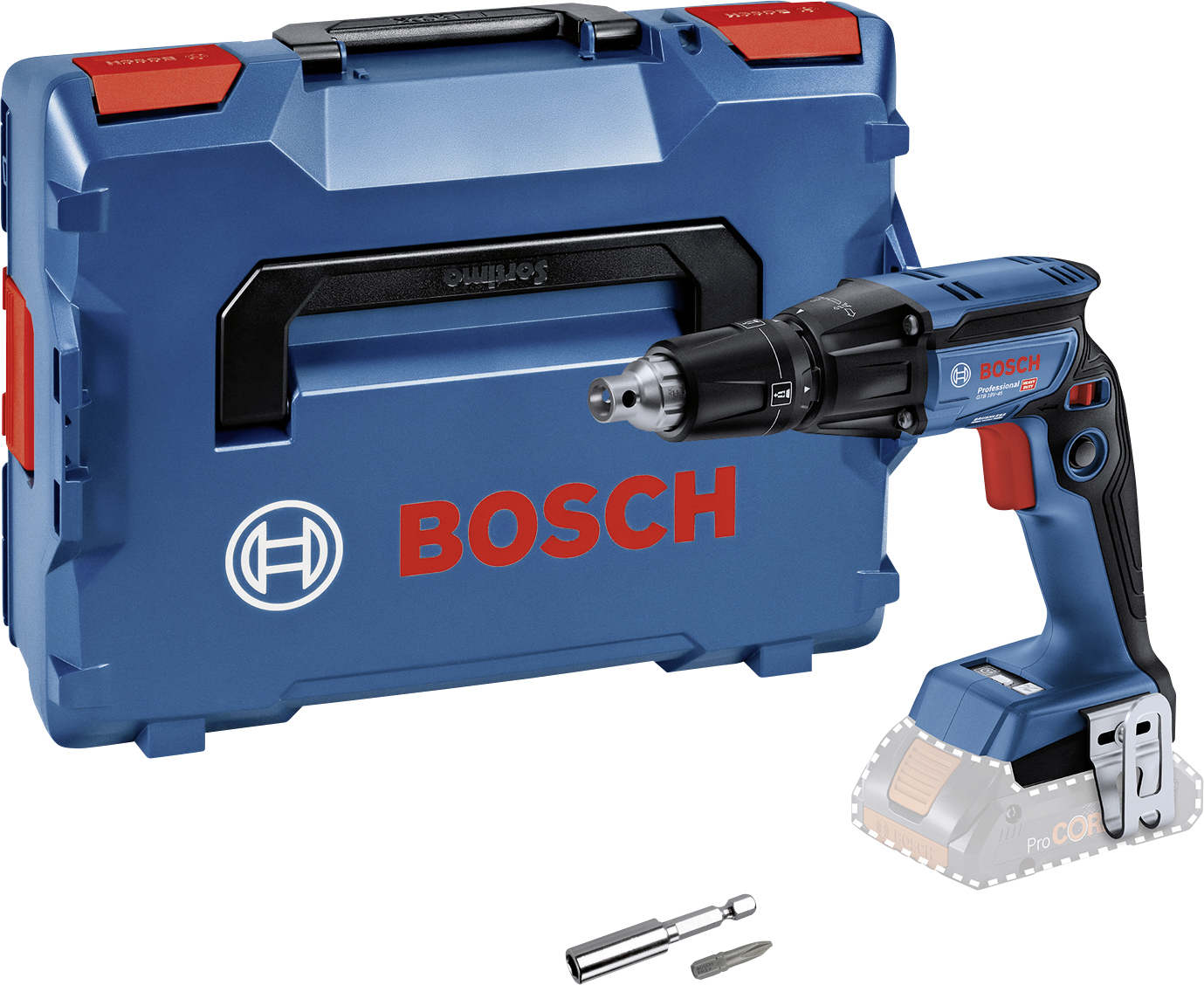 Bosch Professional Akku-Trockenbauschrauber GTB 18V-45 Solo L-Boxx ...