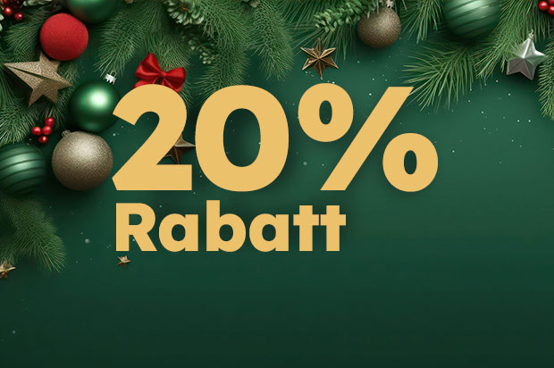 20% Rabatt auf Weihnachtsartikel