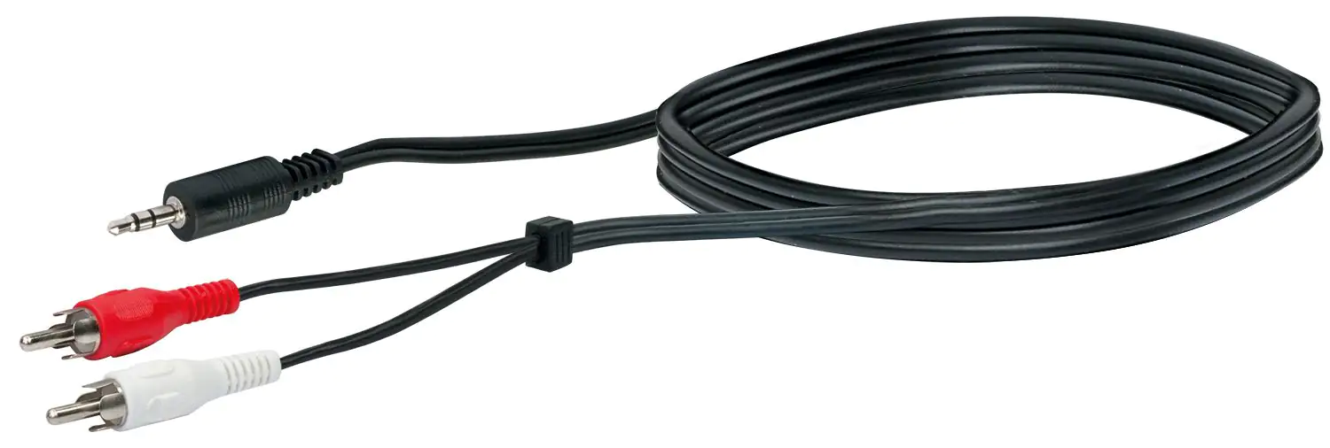 Schwaiger Audio Adapter Kabel Tfs Klinke Cinch Schwarz M X Mm Klinken Stecker