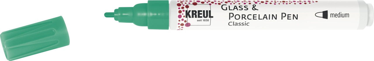 Kreul Glass & Porcelain Pen Classic französisch grün, 2-4 mm GLO663151989