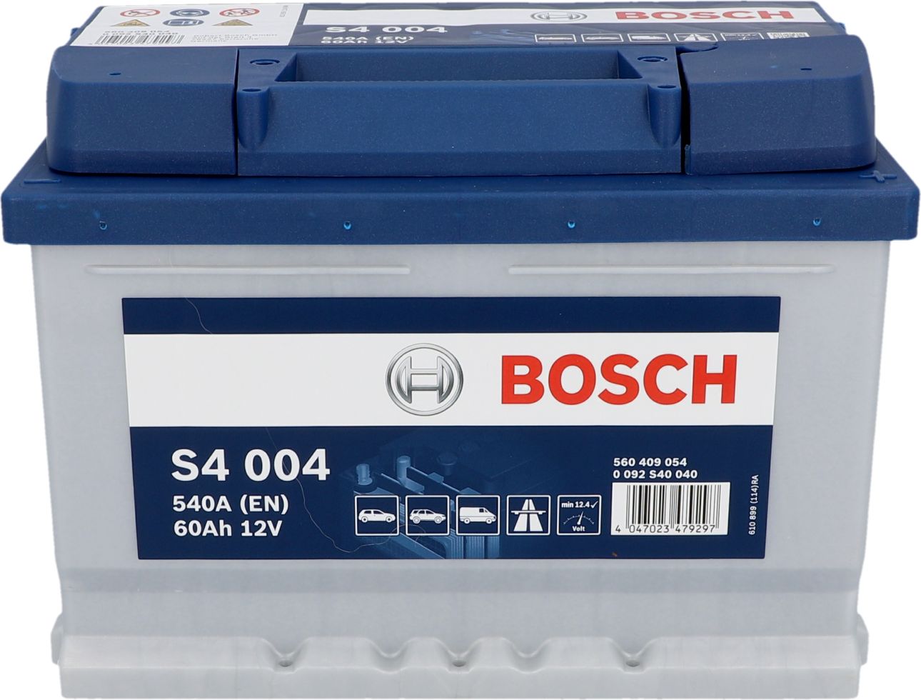 Bosch Starterbatterie S4 60Ah 540A 0092S40040 Maße: 242x175x175mm ...