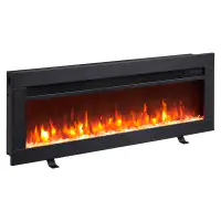 BALDERIA Elektrokamin schwarz Agnes 36 1000/1800 Watt 33 x 92 cm