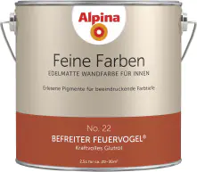 Alpina Feine Farben No. 22 Befreiter Feuervogel 2,5 L kraftvolles glutrot edelmatt