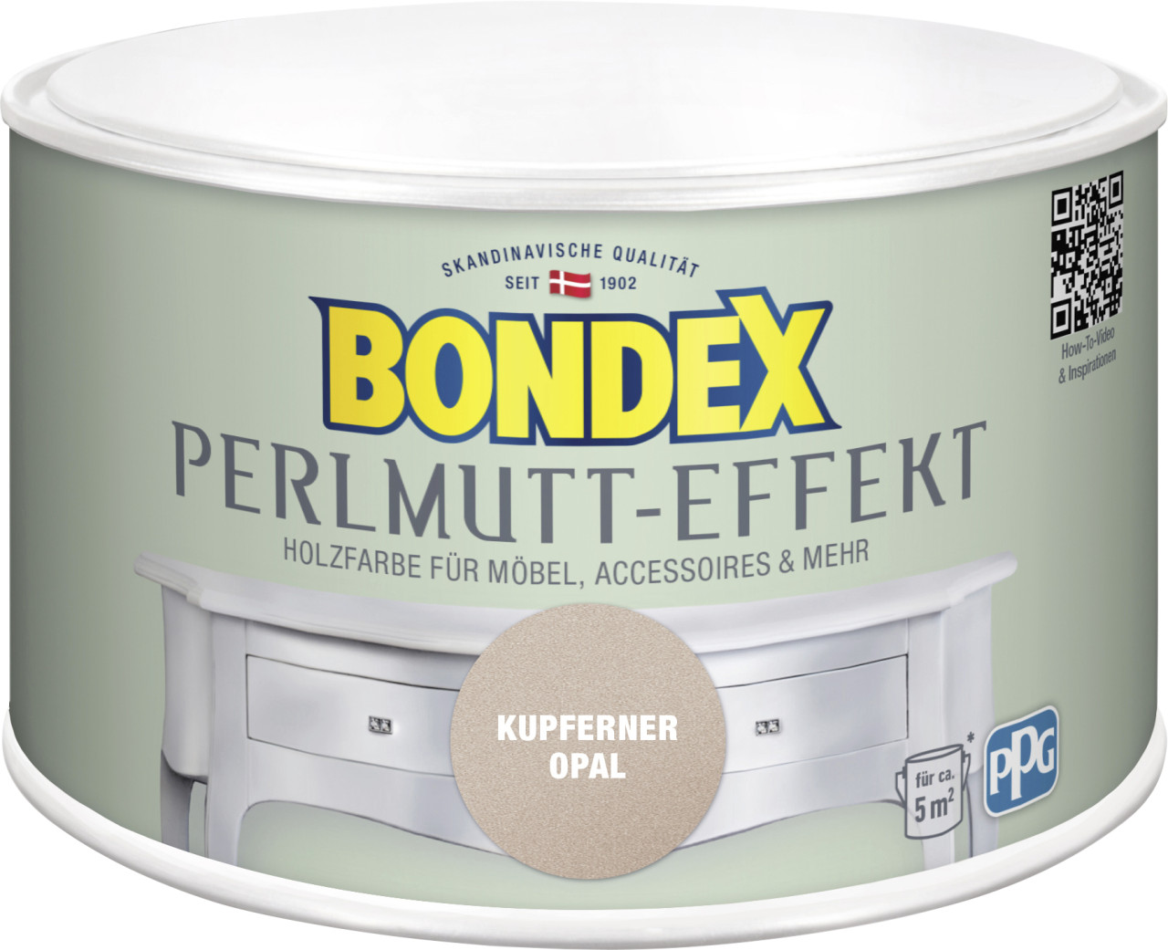 Bondex Holzfarbe Perlmutt-Effekt 500 ml kupferner opal GLO765153145
