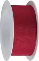 Braun & Company Band mit Draht rot 25 mm x 2,5 m