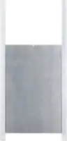 Kerbl Hühner Schiebetür 220 x 330mm Alu Silber, 22x33 cm