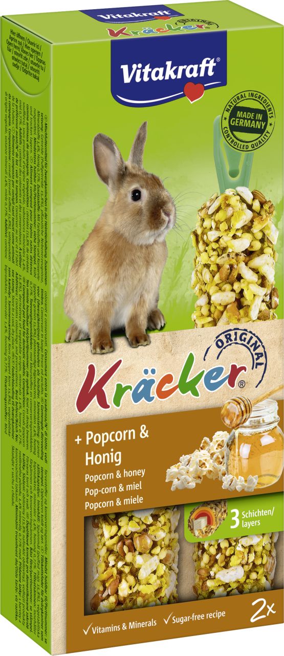 Vitakraft Kräcker® Popcorn & Honig 2 Stück / 100 g GLO629400097