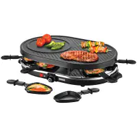 Unold Raclette Gourmet 8 Pfännchen 1.200 Watt