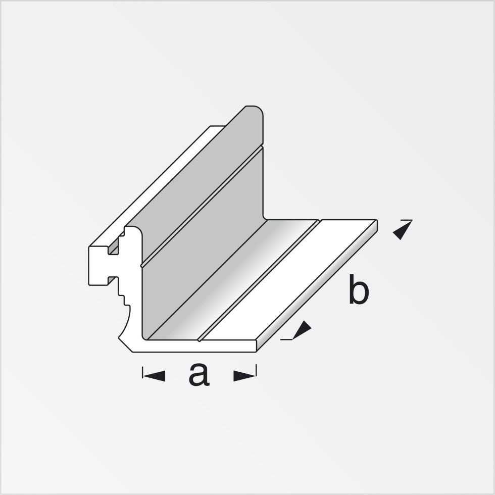 Coaxis Anschlag Profil Kurz X Mm Aluminium Eloxiert Silber