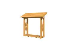 SKAN HOLZ Holzunterstand Paul 1 240 x 88 cm , natur