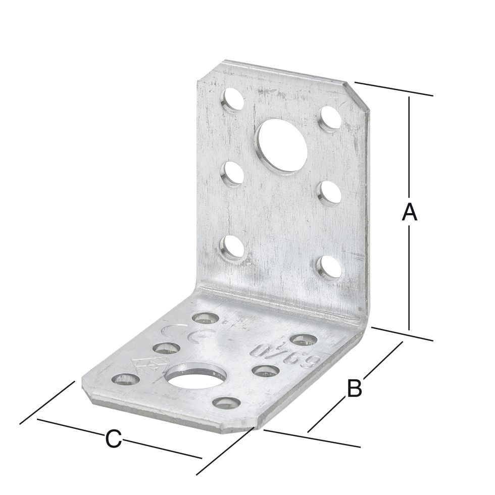 Vormann Winkelverbinder Sendzimir Verzinkt 50 X 50 X 35 Mm Kaufen Globus Baumarkt