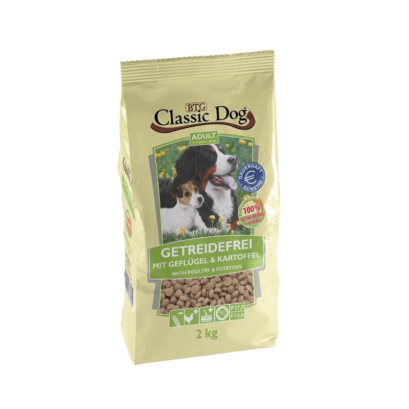 Classic Dog getreidefrei Geflügel und Kartoffel 2kg Adult GLO629306492