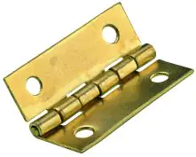 Hettich Schmales Scharnier Stahl, vermessingt, 30 x 20 mm