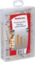 Fischer Holzdübel Sortimentskasten 6,0 x 30 mm / 8,0 x 60 mm / 10,0 x 50 mm