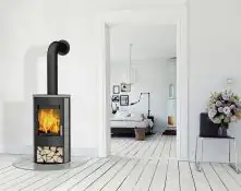 Fireplace Kaminofen Zaria Speckstein, schwarz, 6 KW