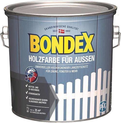 Bondex Holzfarbe für Aussen 2,5 L anthrazit GLO765153236