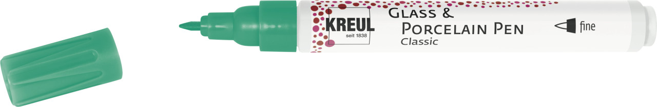 Kreul Glass & Porcelain Pen Classic französisch grün, 1-2 mm GLO663152554