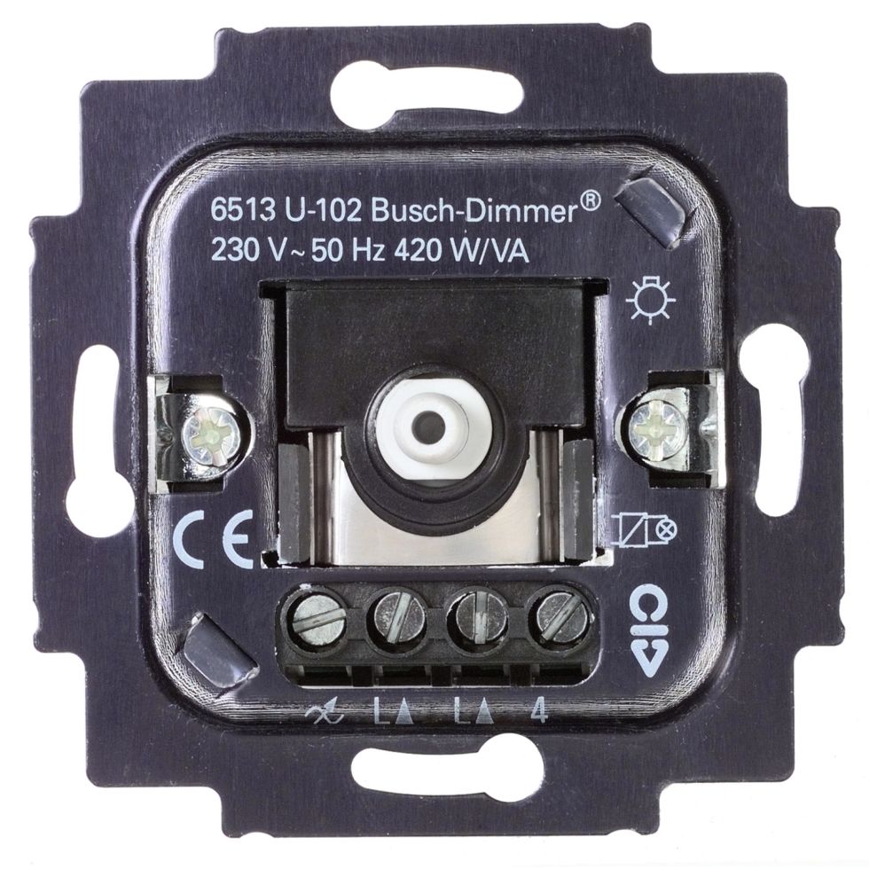 Busch Jaeger Dimmereinsatz Glüh und Halogenlampen 40 420 Watt 6513 U