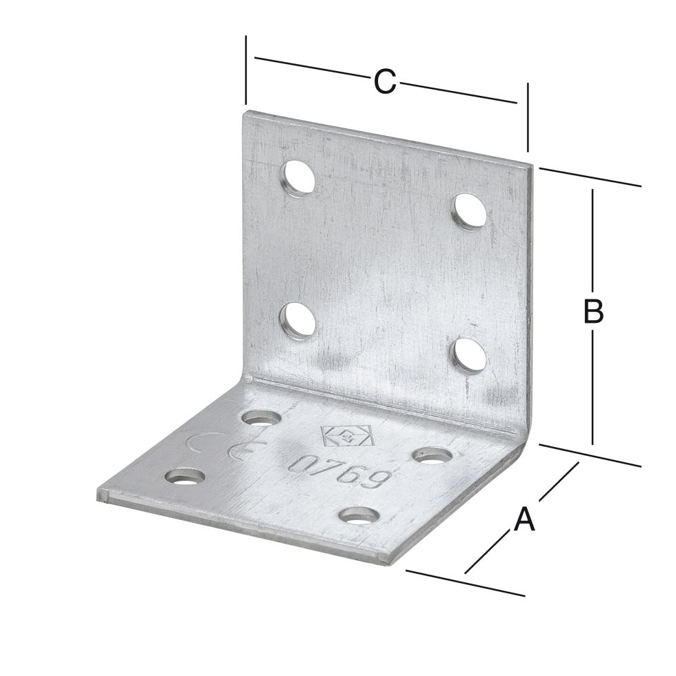 Vormann Winkelverbinder Sendzimir Verzinkt 40 X 40 X 40 Mm Kaufen Globus Baumarkt