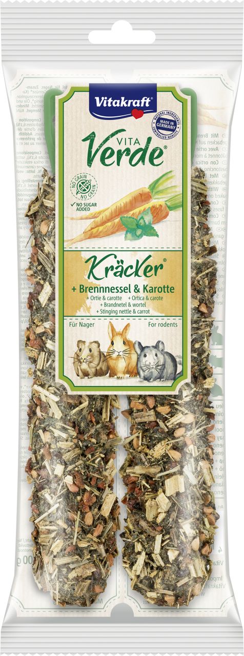 Vitakraft V.Verde Kräcker Brennnessel/Karotte 2 Stück / 80 g GLO629402191