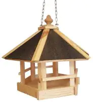 Vogelhaus Pavillon Kiefernholz 45 x 45 x 40 cm natur