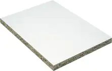 Spanplatte 120 x 60 cm 10 mm weiß beschichtet