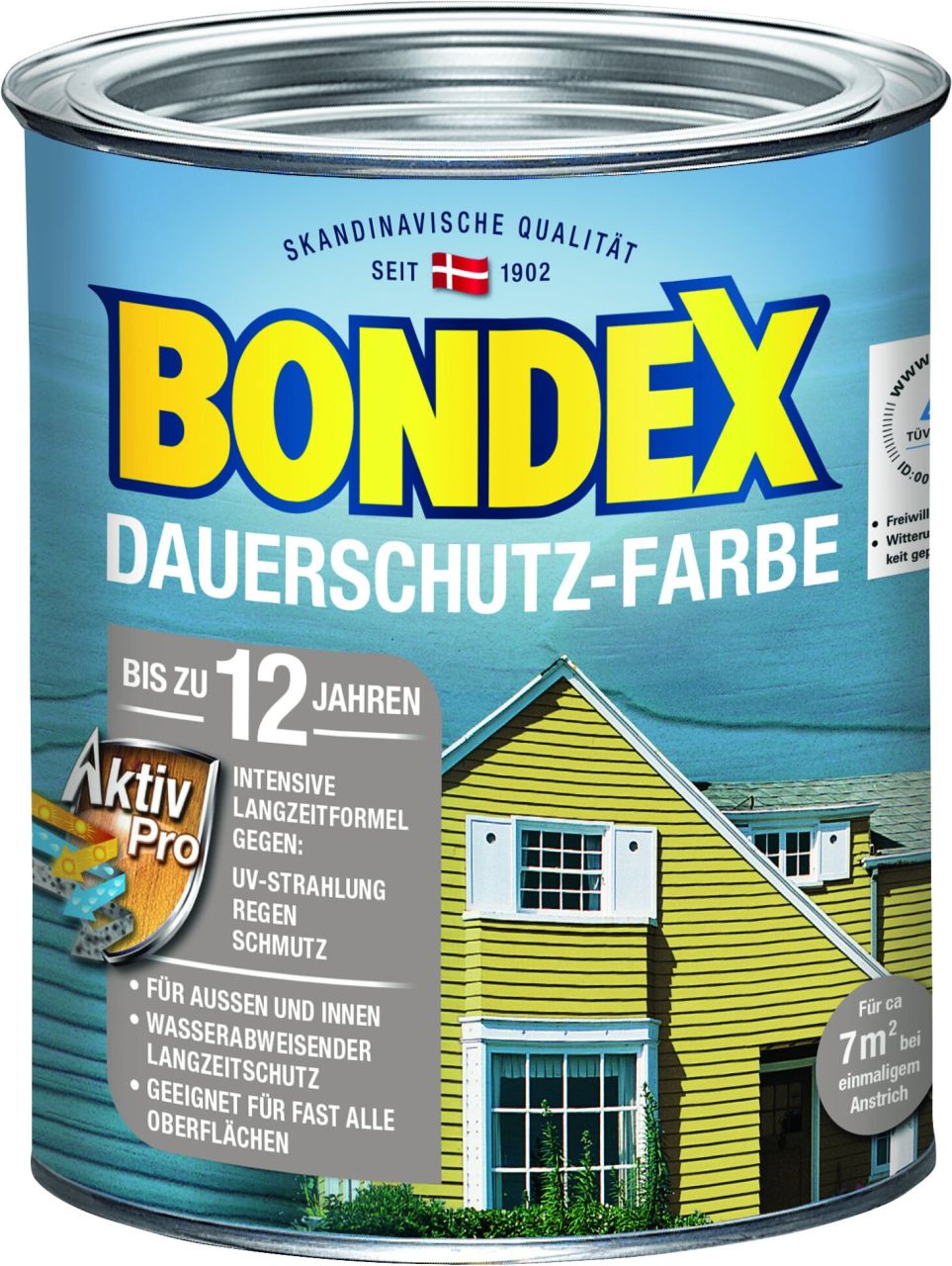 Bondex Dauerschutz-Holzfarbe 750 ml schneeweiß GLO765150403