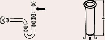 Cornat Tauchrohr F R Siphon Verchromt X Mm Kaufen Globus Baumarkt