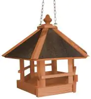 Vogelhaus Pavillon Kiefernholz 45 x 45 x 40 cm braun