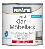 Primaster Klar und Möbellack 375 ml farblos seidenmatt