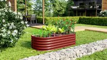 Vitavia Hochbeet Terra Basic 82 x 162 x 40 cm rubinrot