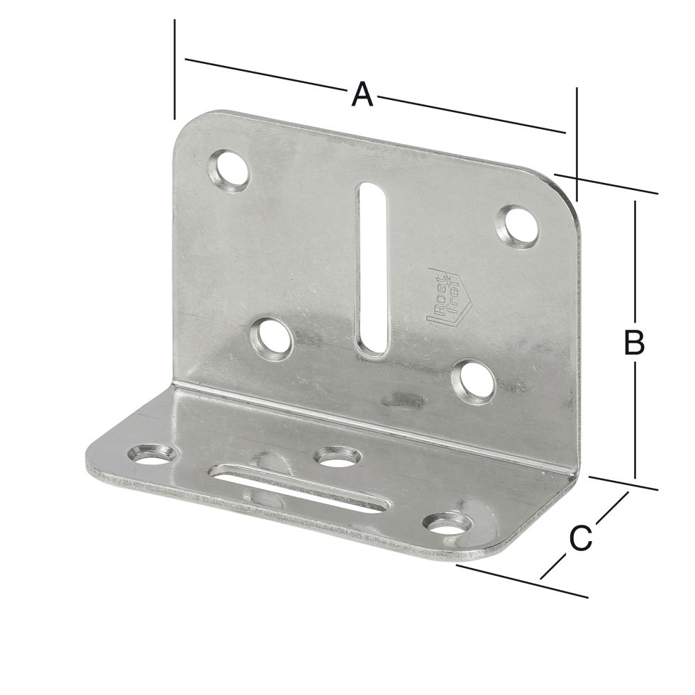 Vormann Vario Winkelverbinder 70 X 50 X 35 Mm Kaufen Globus Baumarkt